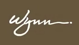 A brown background with the word wynn written in white.